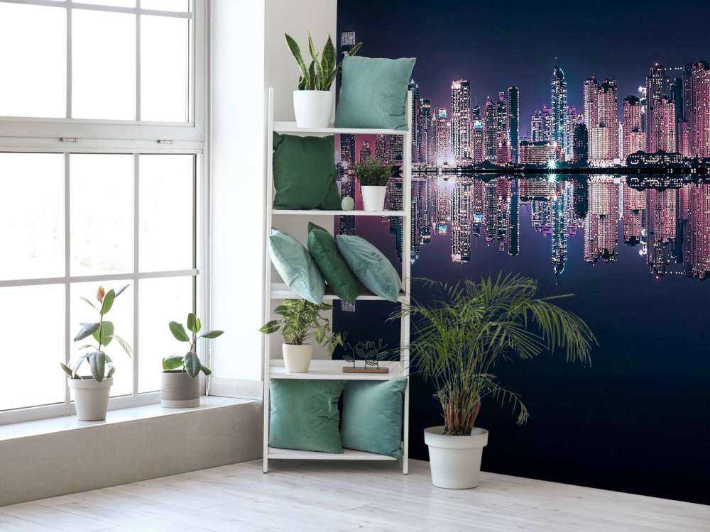 Nachtlicht boven stille wateren