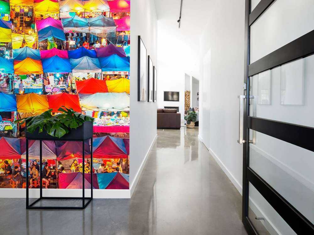 Kleurendakjes op de avondmarkt