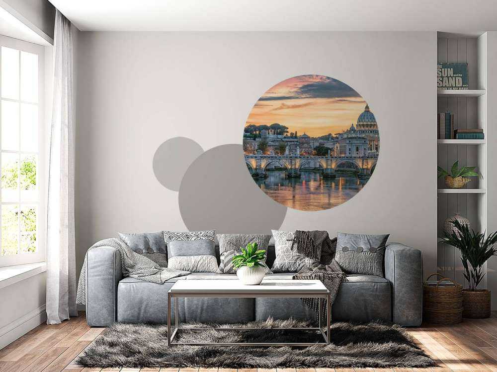 Avondgloed over Romeinse koepelstad