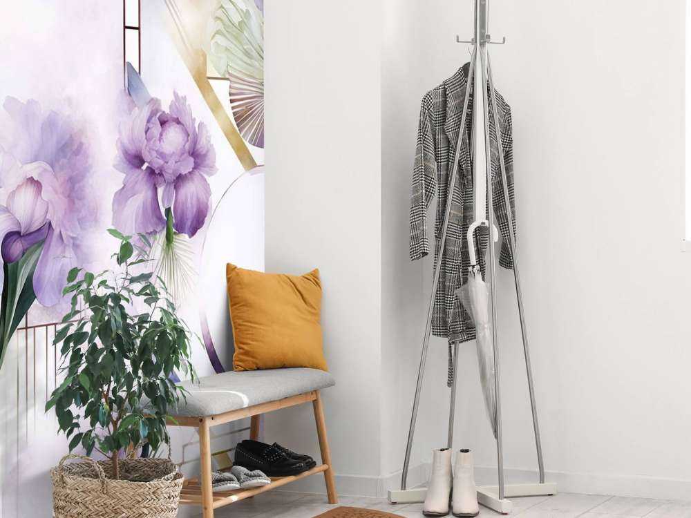 Watercolor Geometry Purple