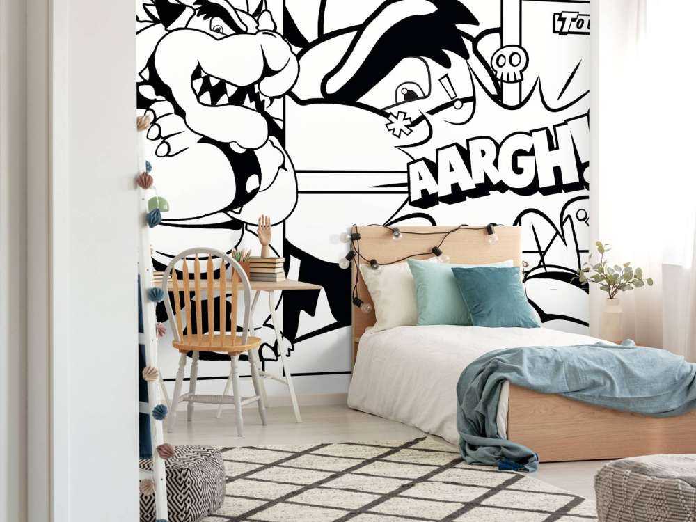 Monsterkracht in stripscènes