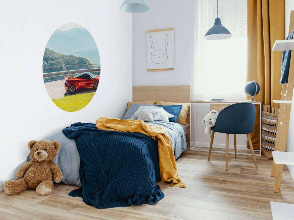 Rijdend door bergpanorama