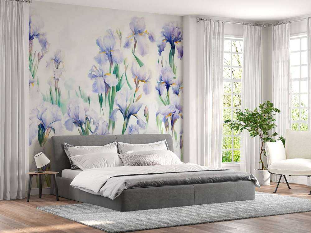 Irises Dance Seamless Pastel