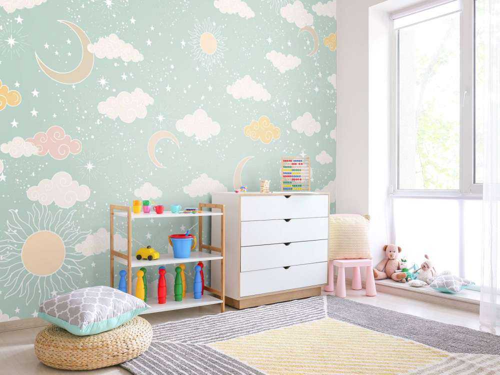 Hemellicht in pastel en mintgroen