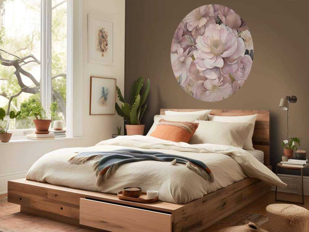 Romantische bloemen in poederroze
