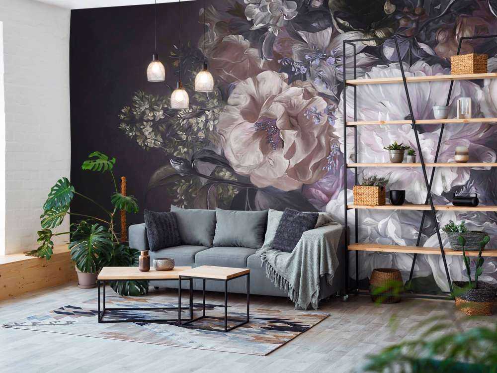 Bouquet with lilac Cream