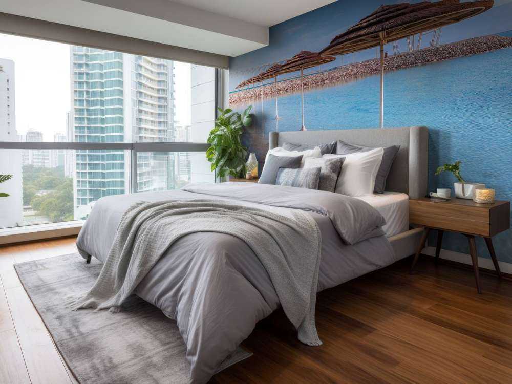 Parasols op het strand