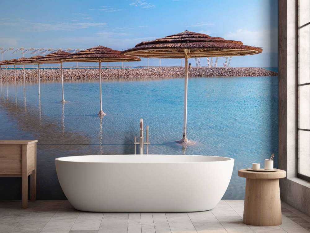 Parasols op het strand