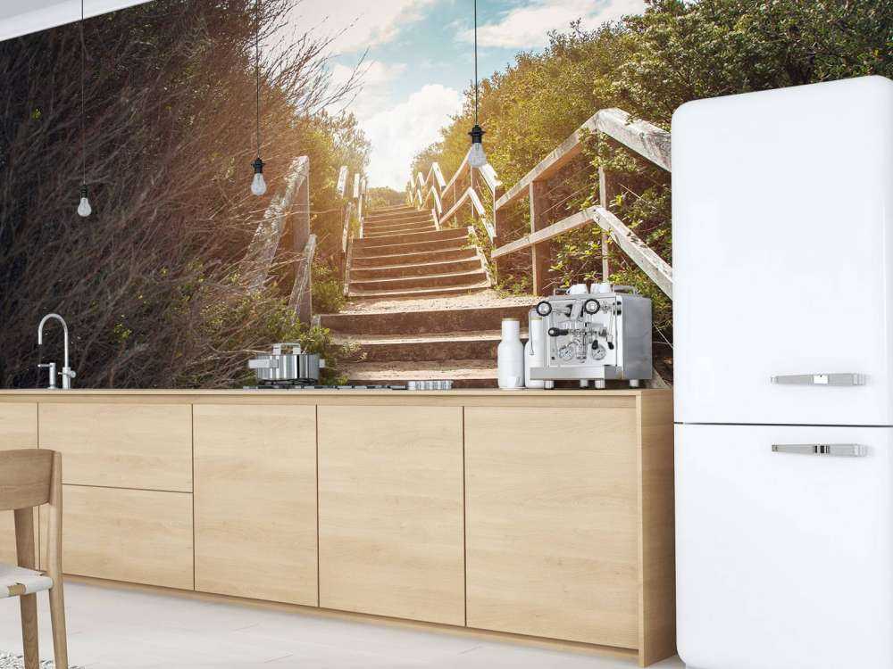 Vintage trap in de natuur