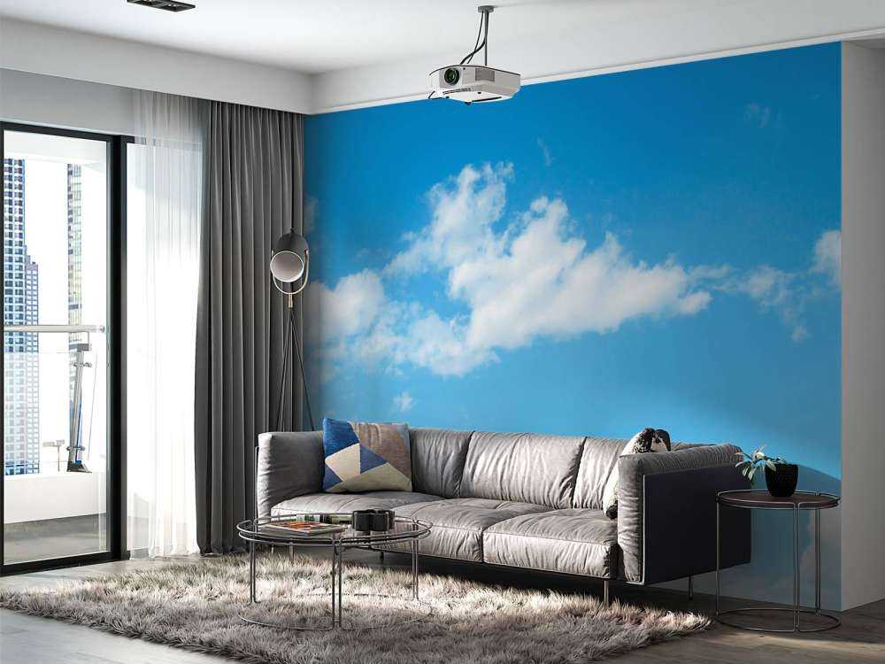 Een helder blauwe lucht