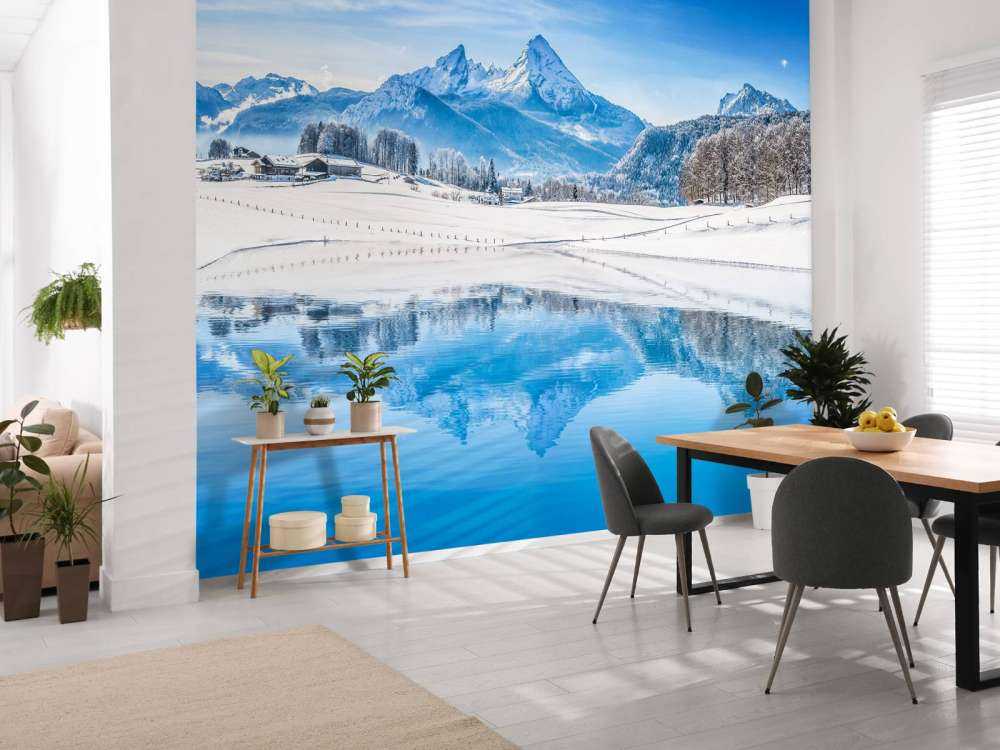 Een prachtig ski landschap