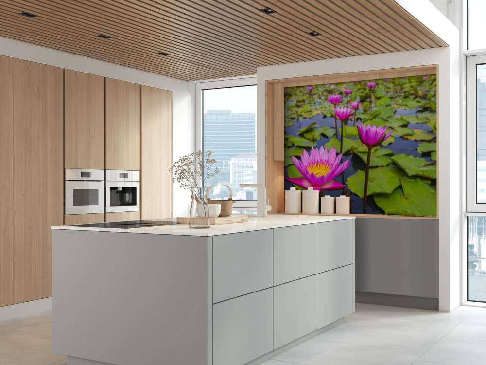 Opvallende roze lotusbloem