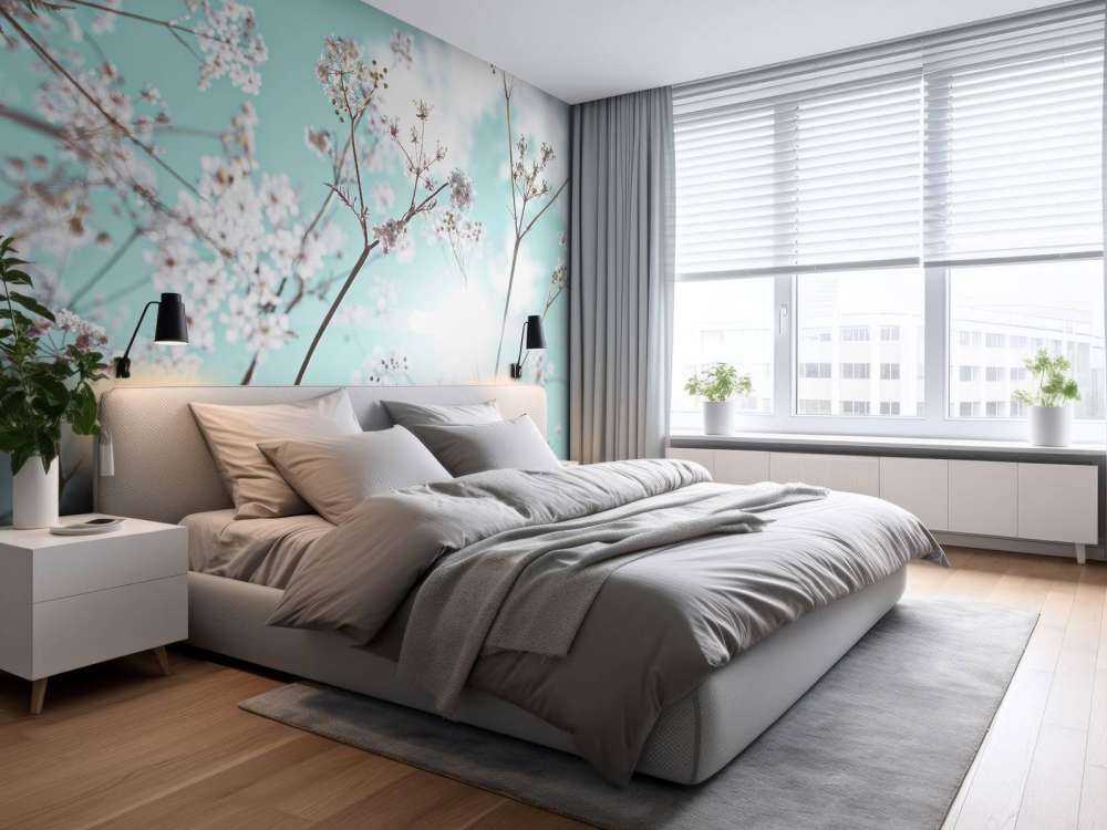 Amandelbloesem in de zon