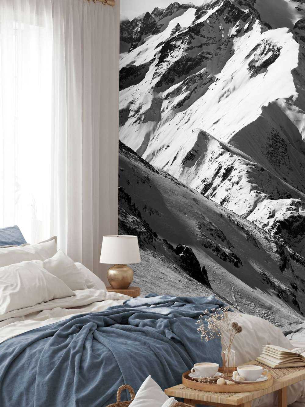 Berg in zwart-wit
