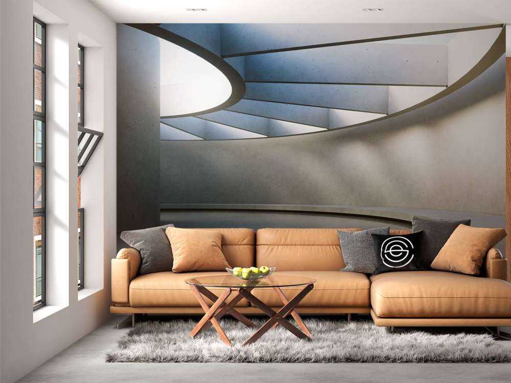 Architectonische betonnen ruimte