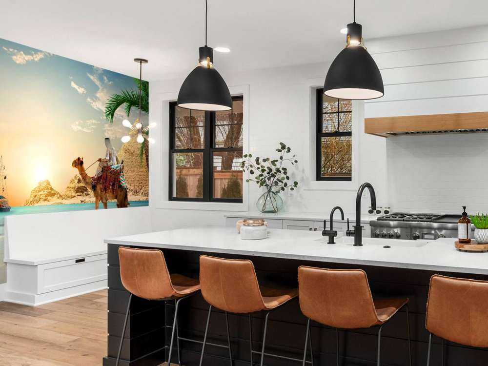 Strand in de woestijn design