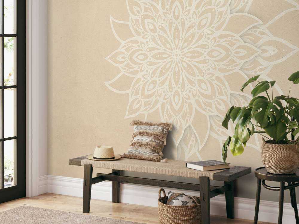 Beige Mandala Elegantie