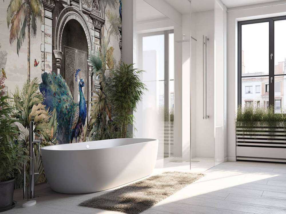 Pauwen in Paradijselijke Hof