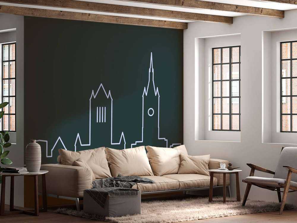 Eenvoudige skyline Gent