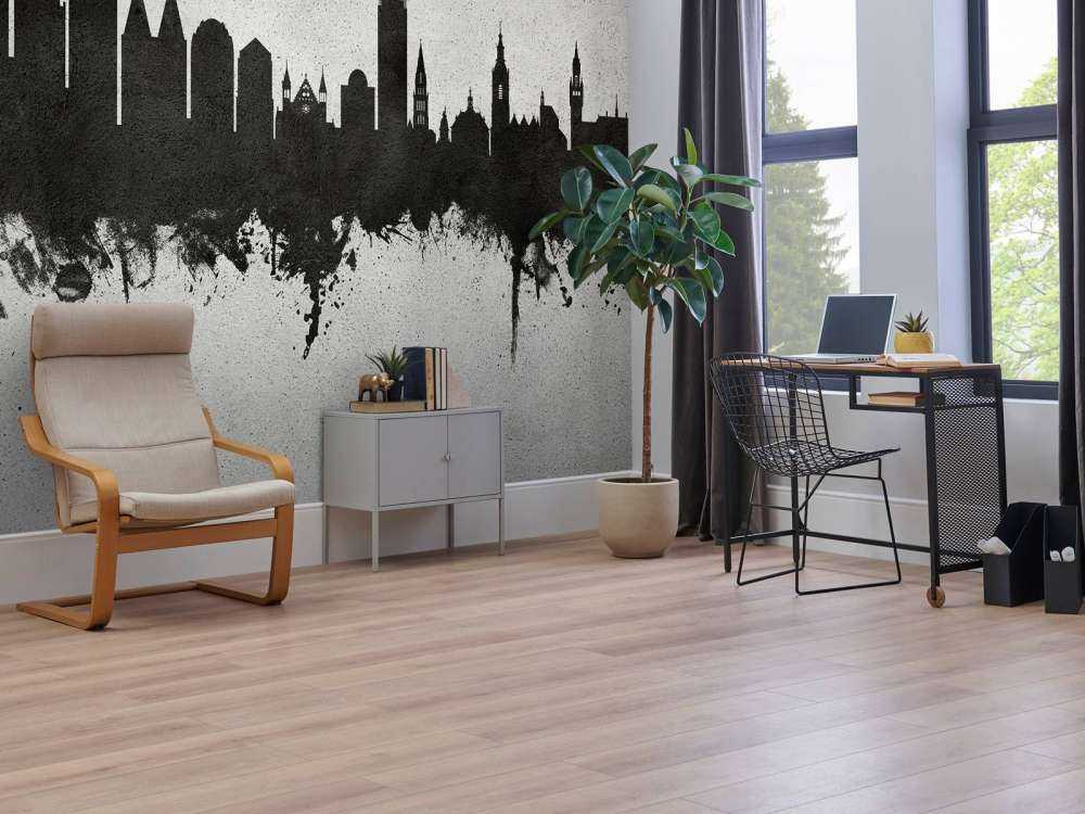 Waterverf skyline, Den Haag