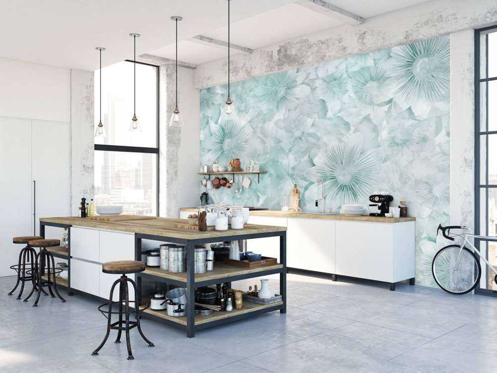 Botanical Watercolor Elegance Icy Mint