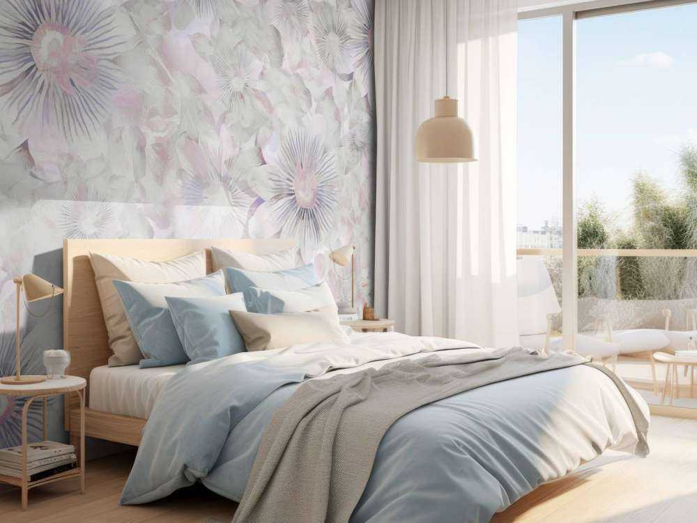 Botanical Watercolor Elegance Lilac Dawn