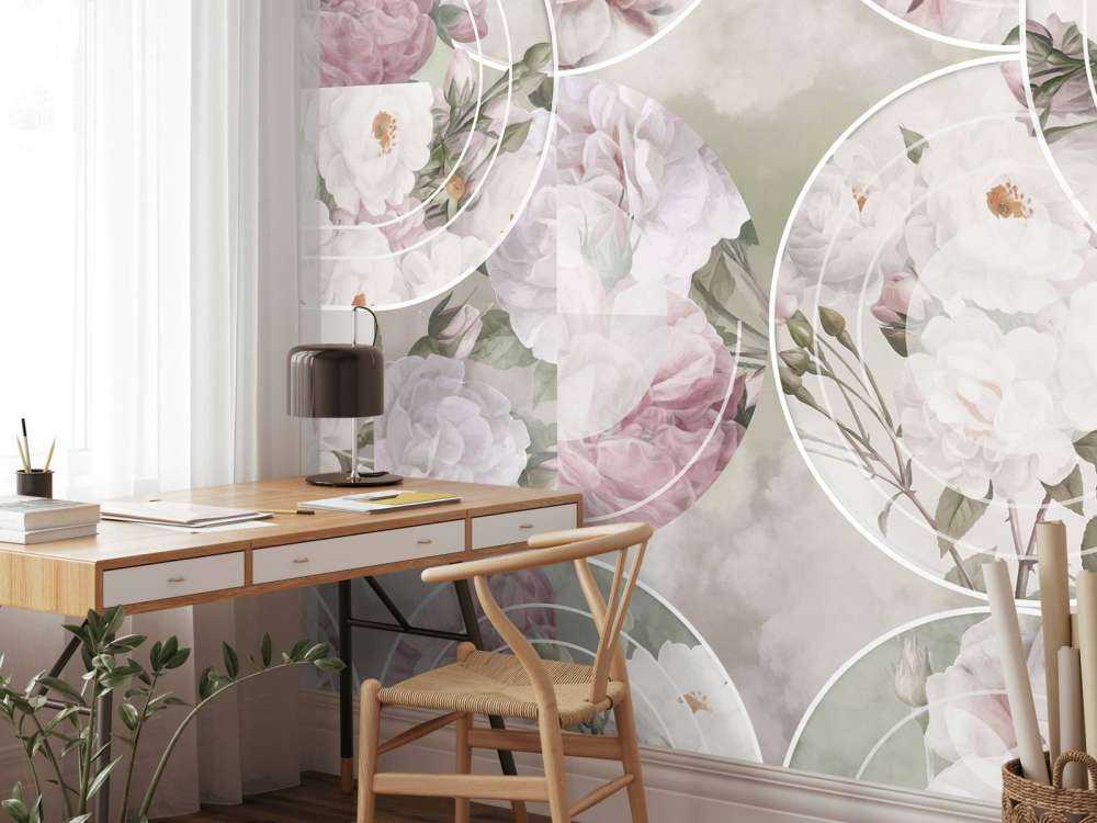Timeless Floral Elegance - Blush Green