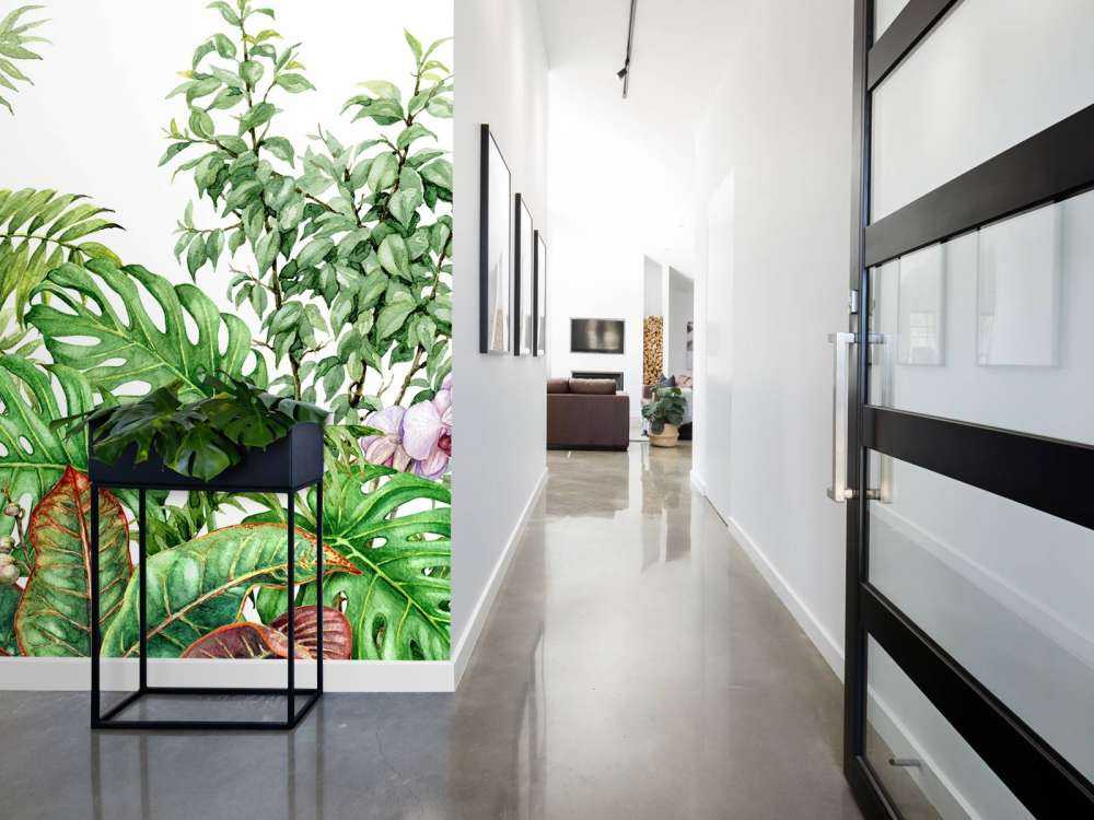 Tropische planten van waterverf