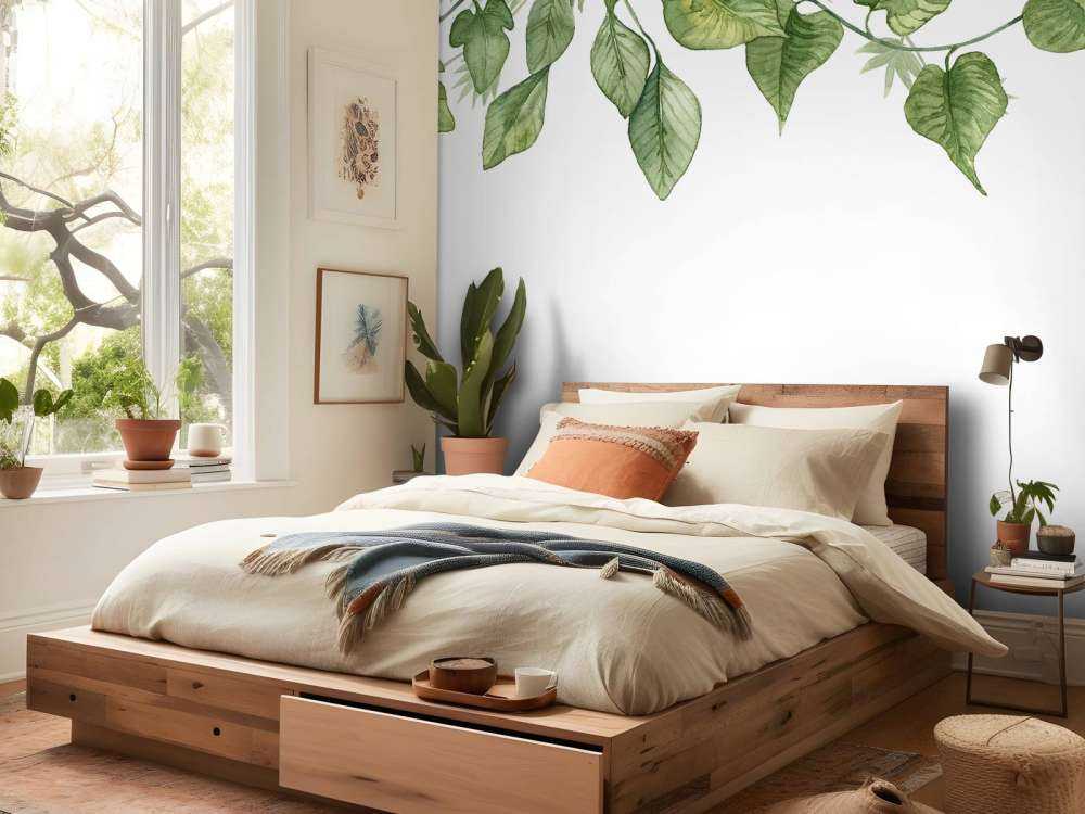 Hangende waterverf bladeren