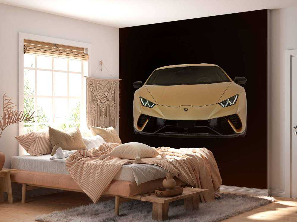 Lamborghini Huracán - Voorkant, zwart