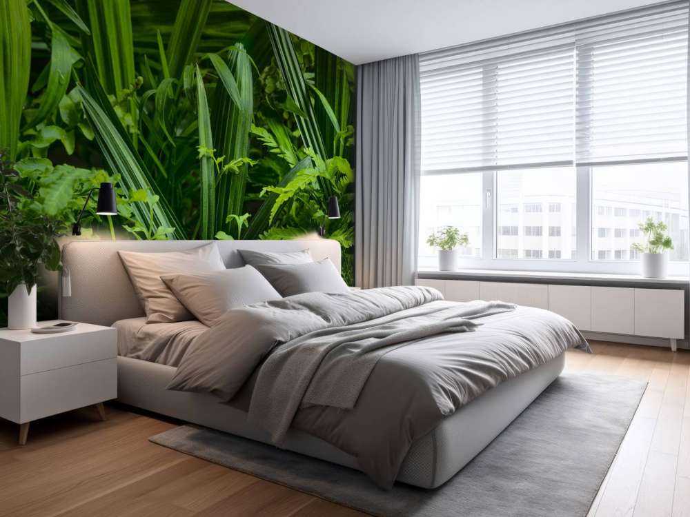 Panorama met planten