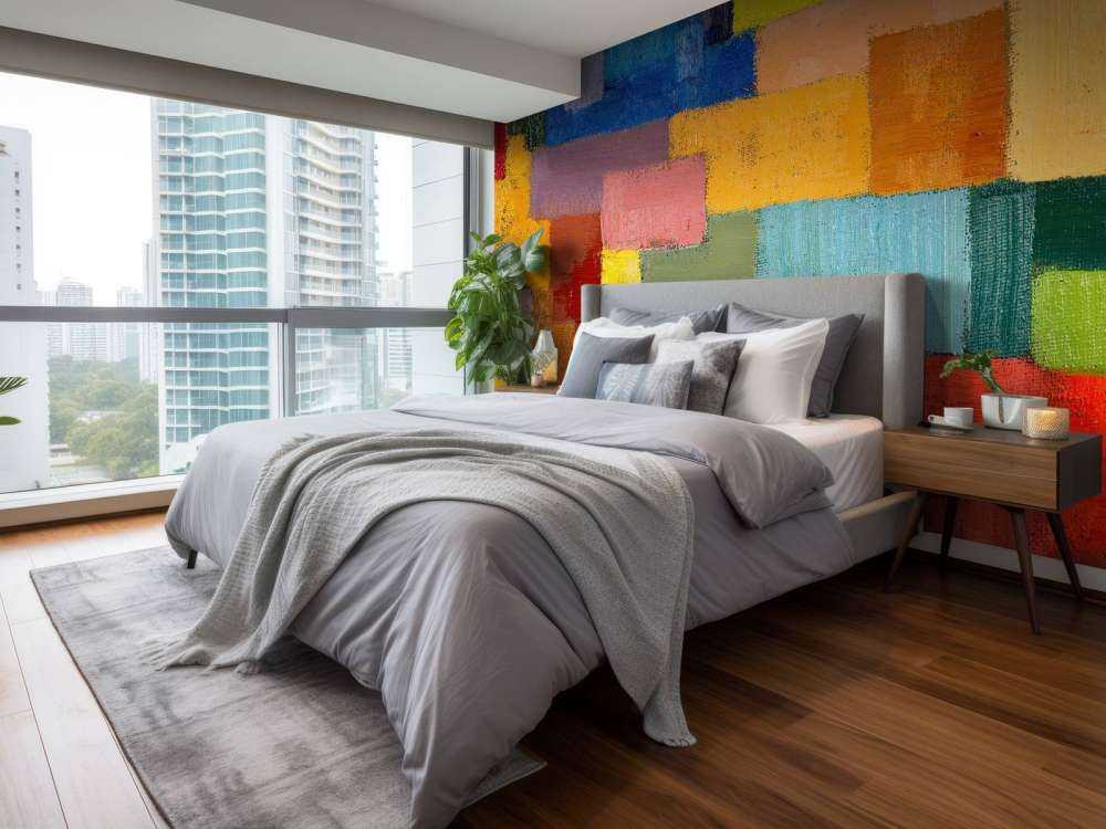 Kleurrijke vlakverdeling