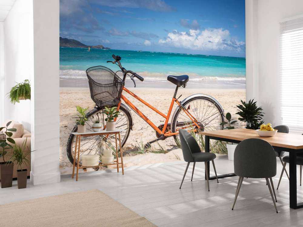 Fiets op het strand