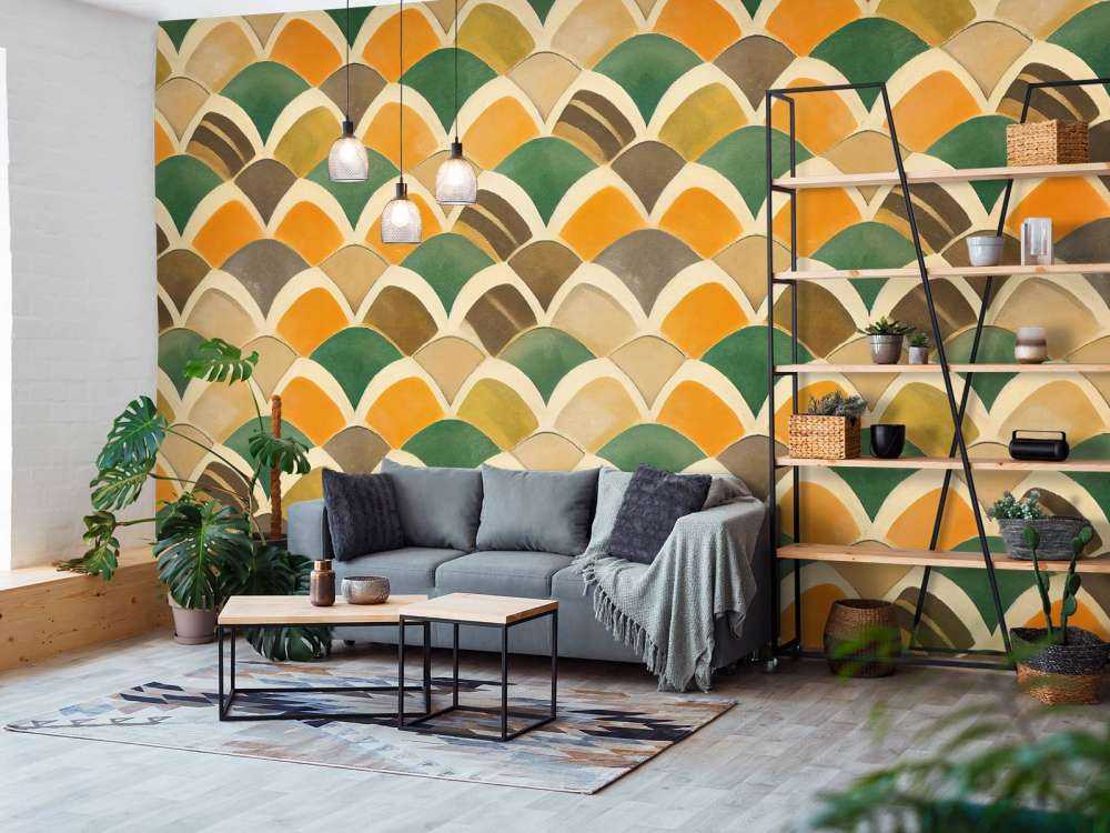 Gekleurde schubben patroon