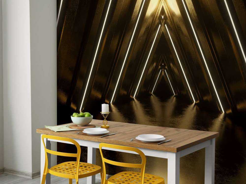 Donkere gouden tunnel