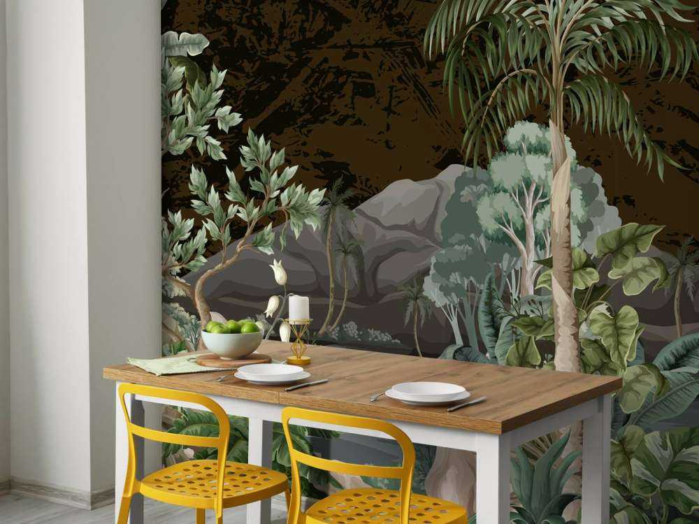 Jungle landschap met rivier