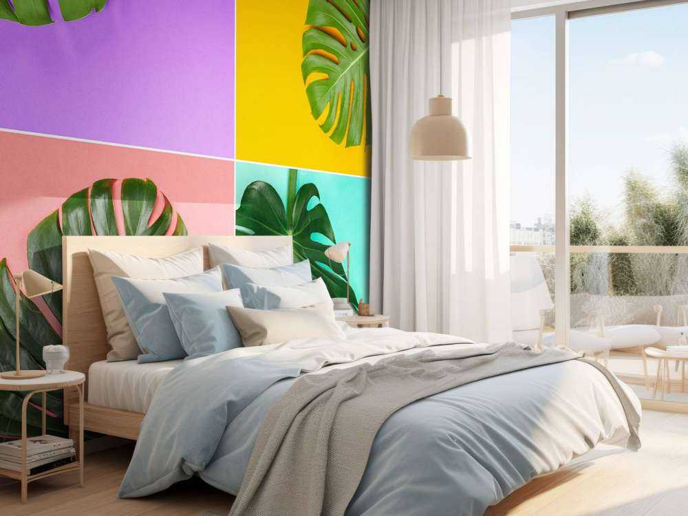 Plant met verschillende kleuren