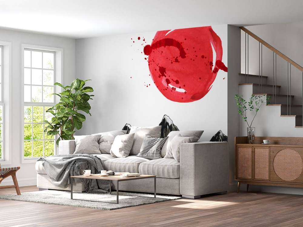 Zwart-wit Oosterse tekening