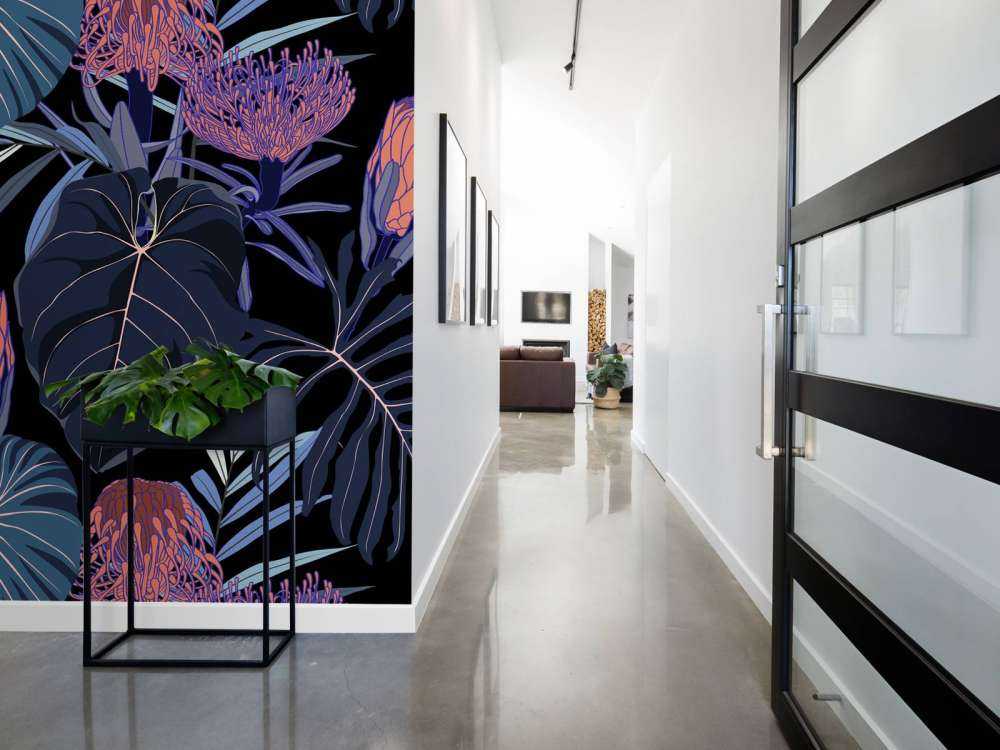 Patroon met tropische planten