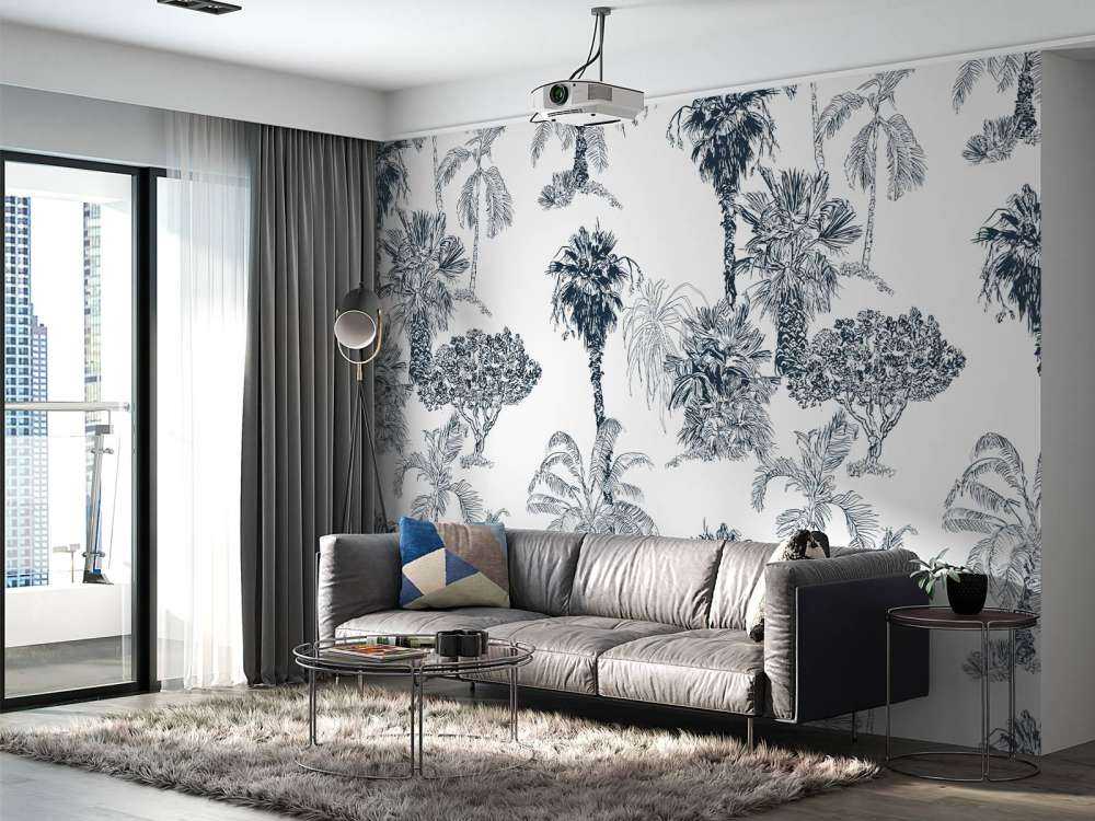 Tropische palmen en bomen