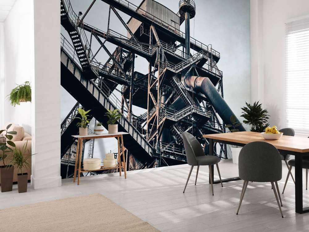 Verlaten staalfabriek