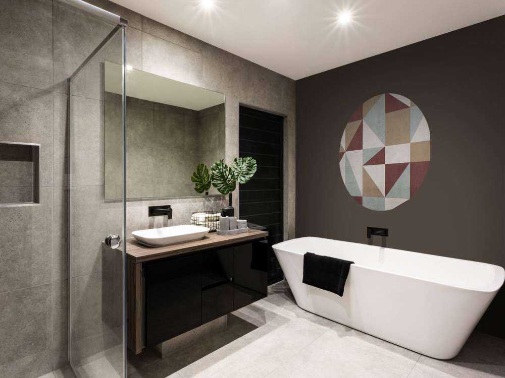 Geometrische vlakken in retrokleuren