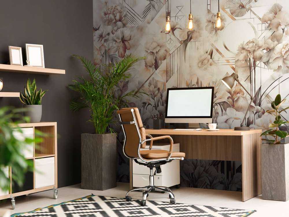 Huge Watercolor Irises Sepia