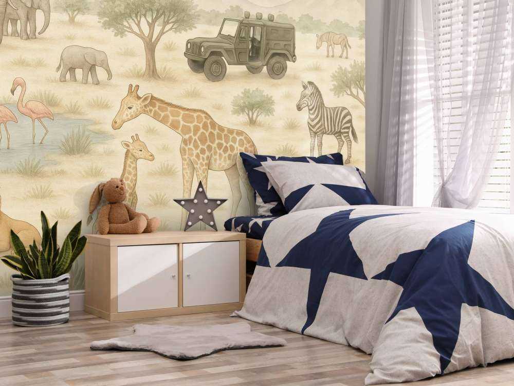 Avontuurlijke safari in de savanne