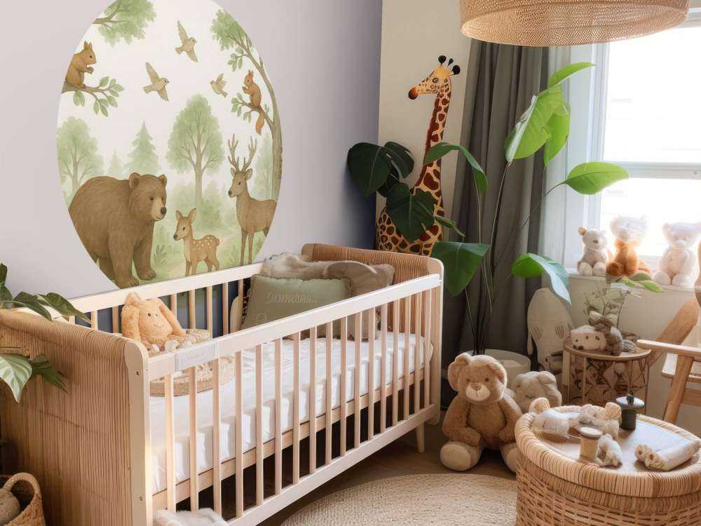 Bosdieren in zomergroen