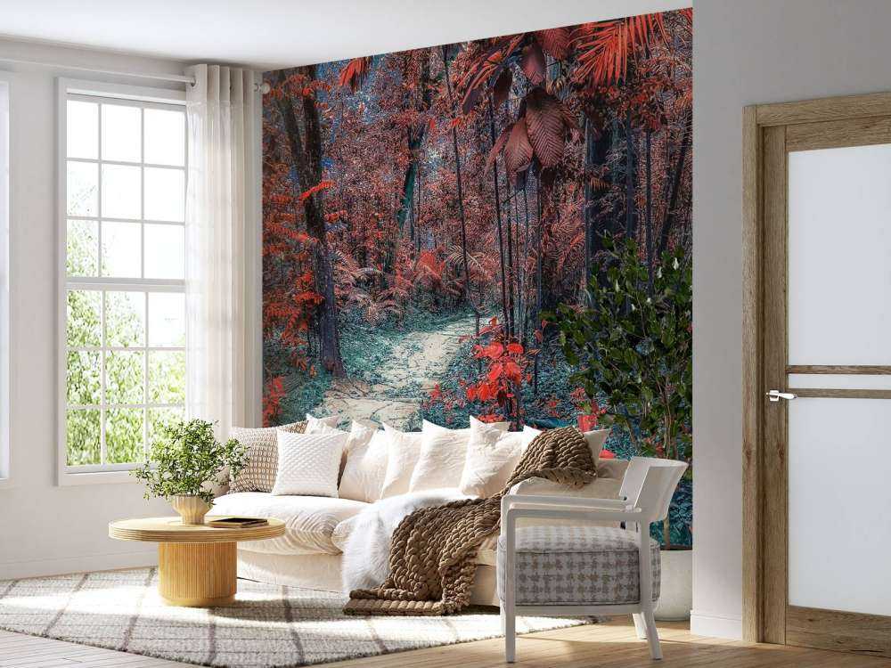 Dieprood pad door droomwoud