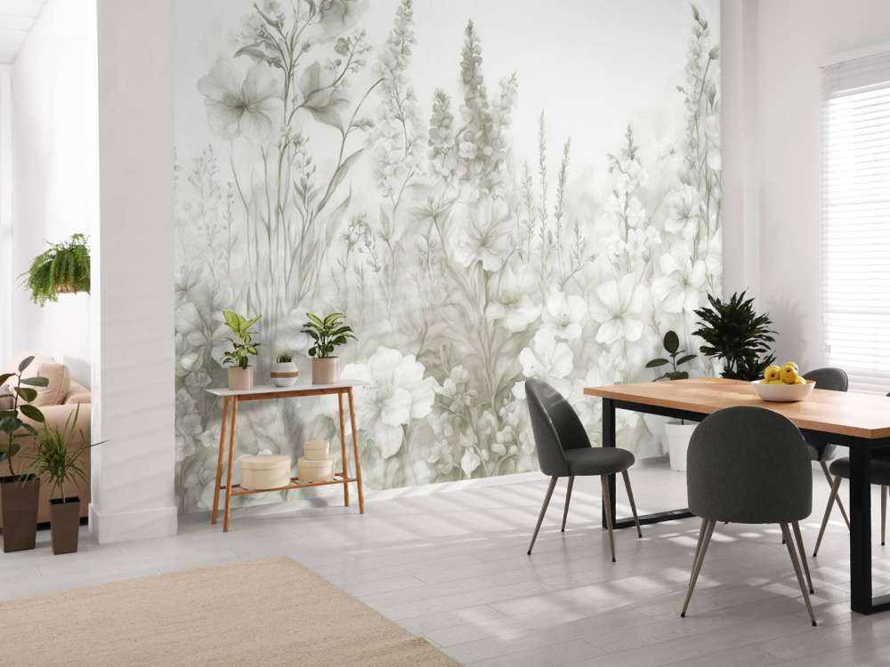 Tender English garden - mint green