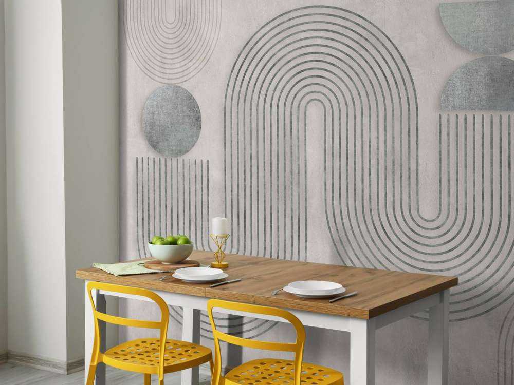 Dynamic Balance Modern Art Grey