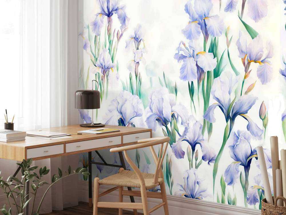 Irises Dance Seamless Pastel