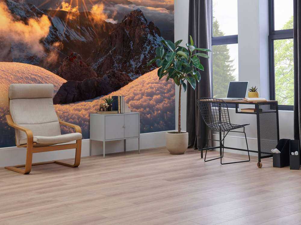 Avondlicht Over Wintergebergte